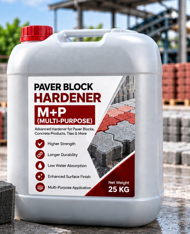 Paver block hardener application